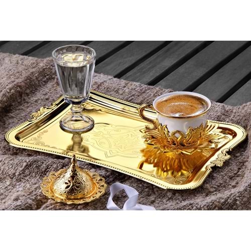 BUSEM GOLD TİRYAKİ DAMAT TEKLİ SUNUM SETİ x16x BSM00589
